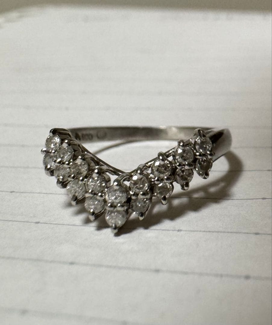 PT900 ダイヤモンドプラチナリング　9号