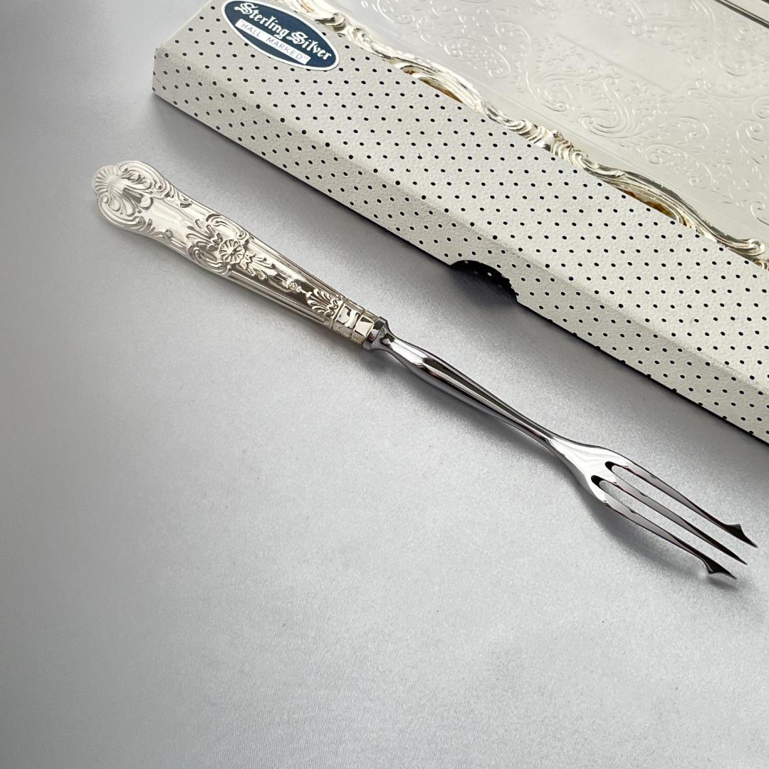 【Harrison Brothers】【純銀ハンドル】キングス　ピクルスフォーク