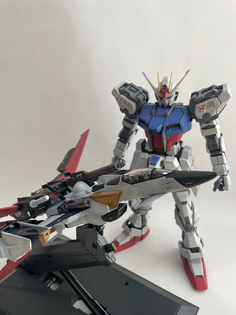 PG 1/60 ストライクガンダム　スカイグラスパー 塗装済完成品