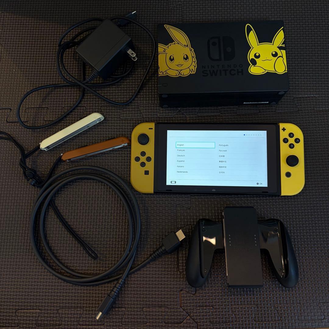 【値下げ不可】Switch1 本体　ピカチュウ&イーブイ
