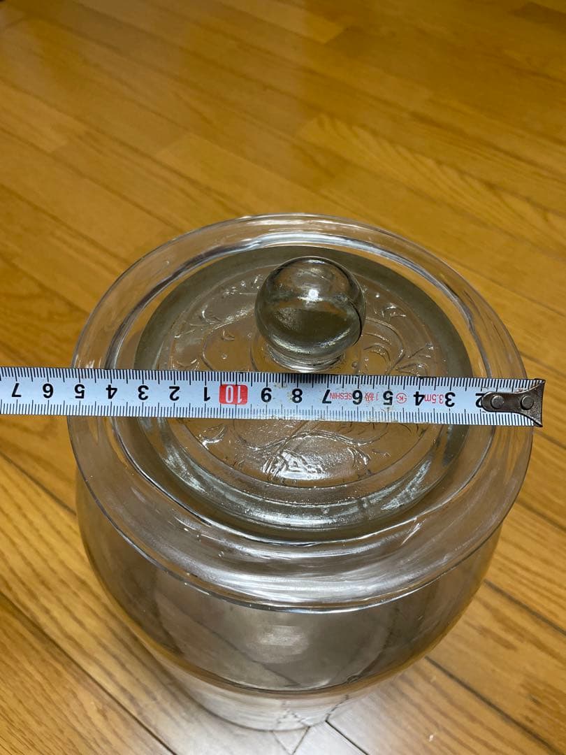 透明ガラス蓋付きウランガラス