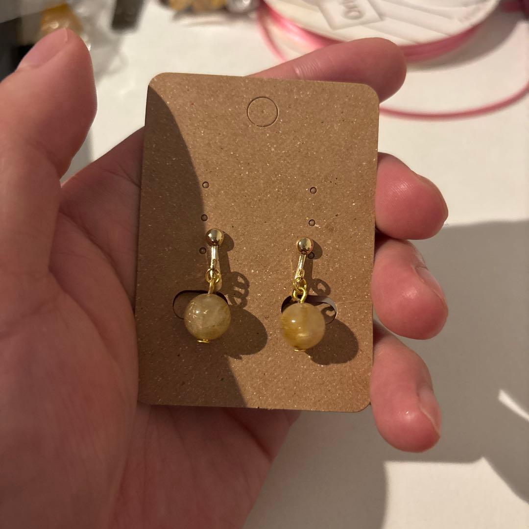 ルチルのイヤリングたん！できました！すごい！