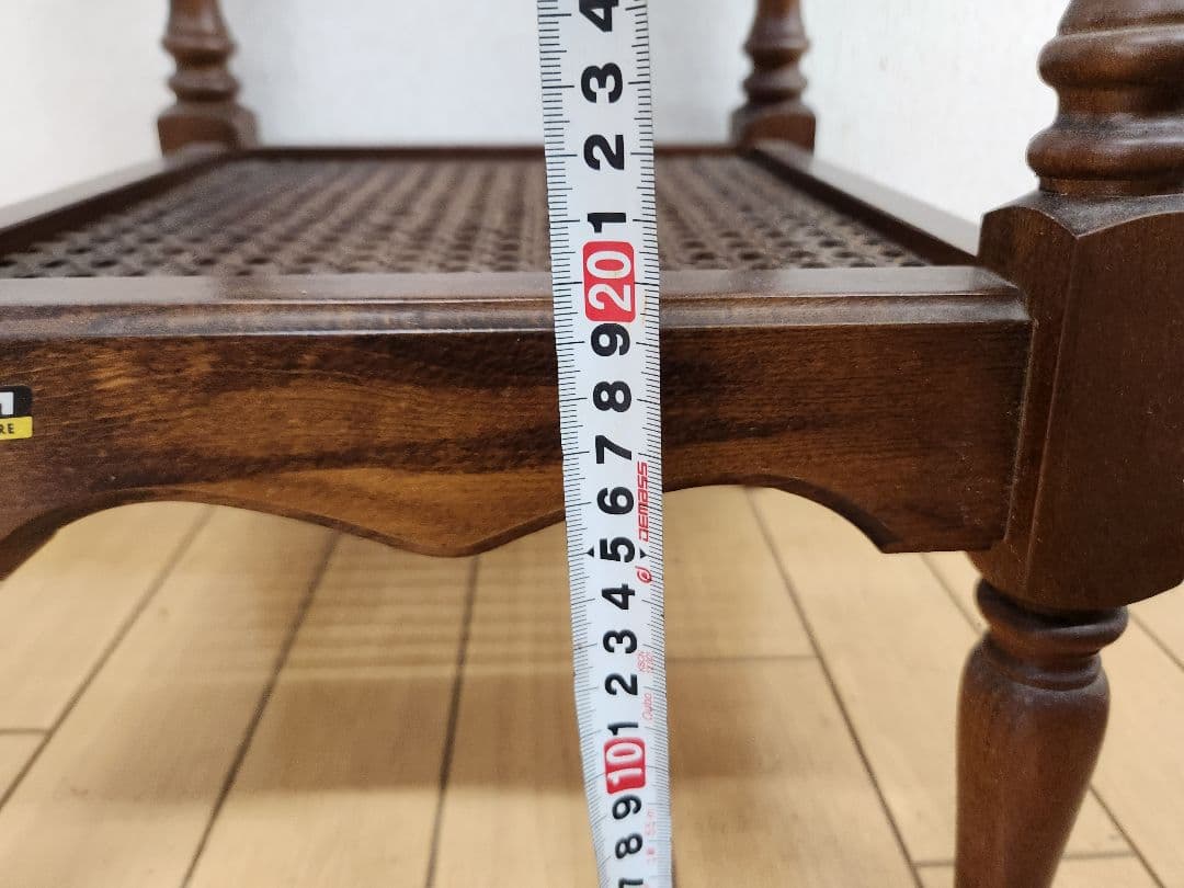 カリモク　コロニアル　電話台　花台　置台