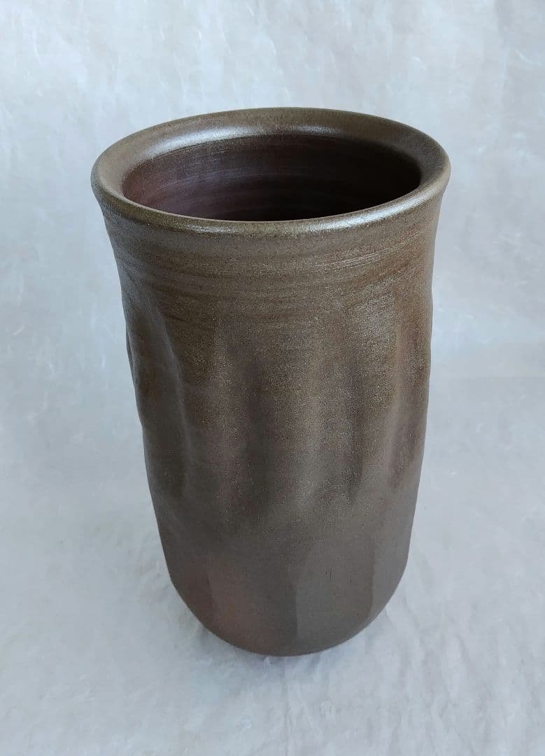 上野焼〆花入 (未使用 新品同様)