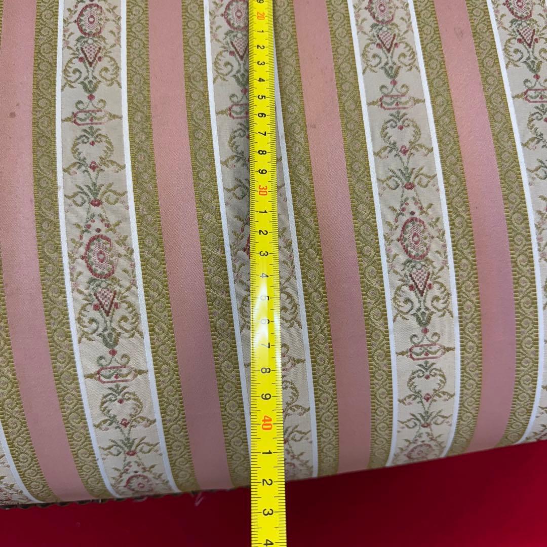 アンティーク　二人掛け　猫脚　アームチェア　クラシック ストライプ イタリア