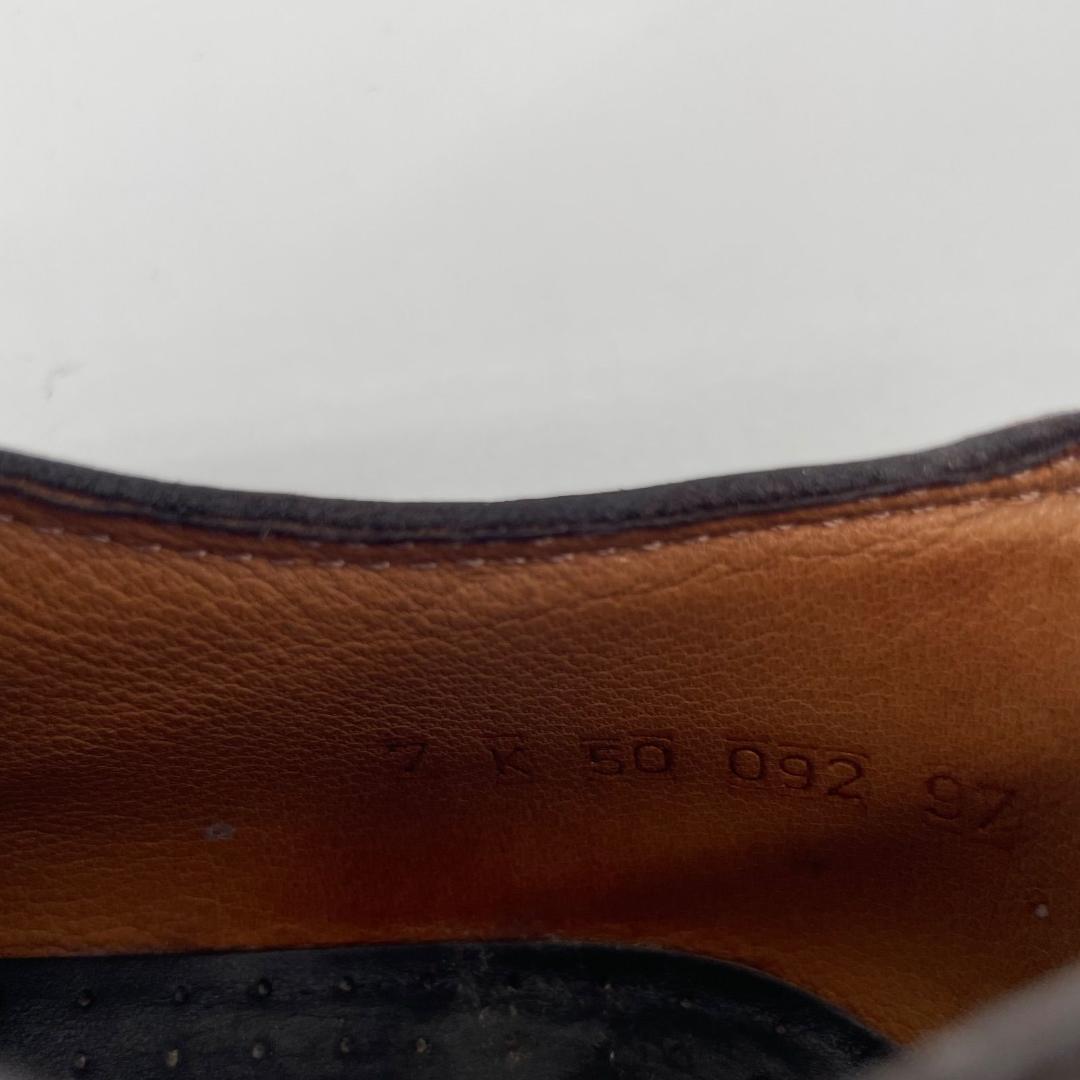 16470✨イッセイミヤケメン×パラブーツ 7 本革 レザー ドレスシューズ