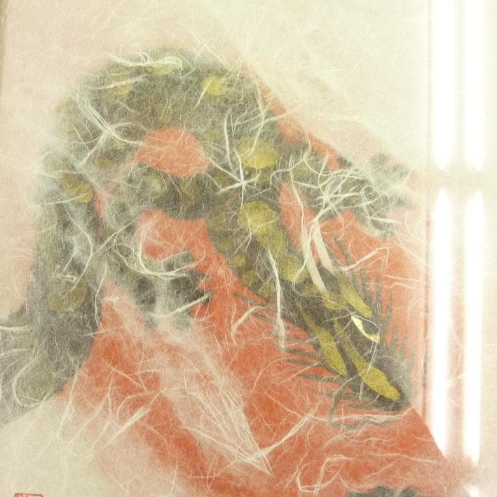 山内一生       和紙工芸　色紙