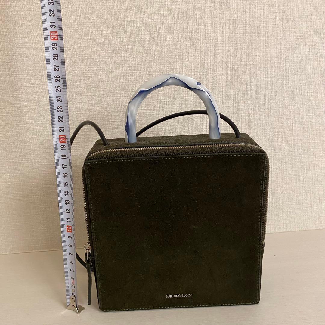 【定価約7万】BUILDING BLOCK ボックスバッグ スエード