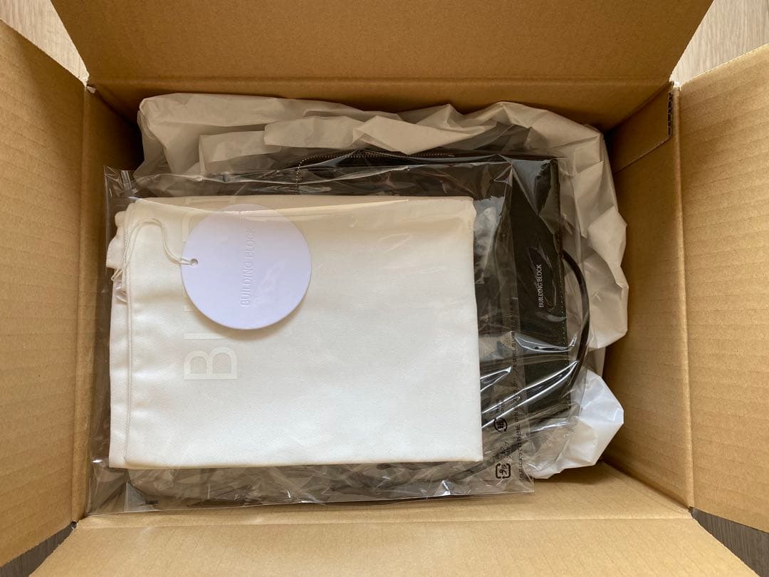 【定価約7万】BUILDING BLOCK ボックスバッグ スエード