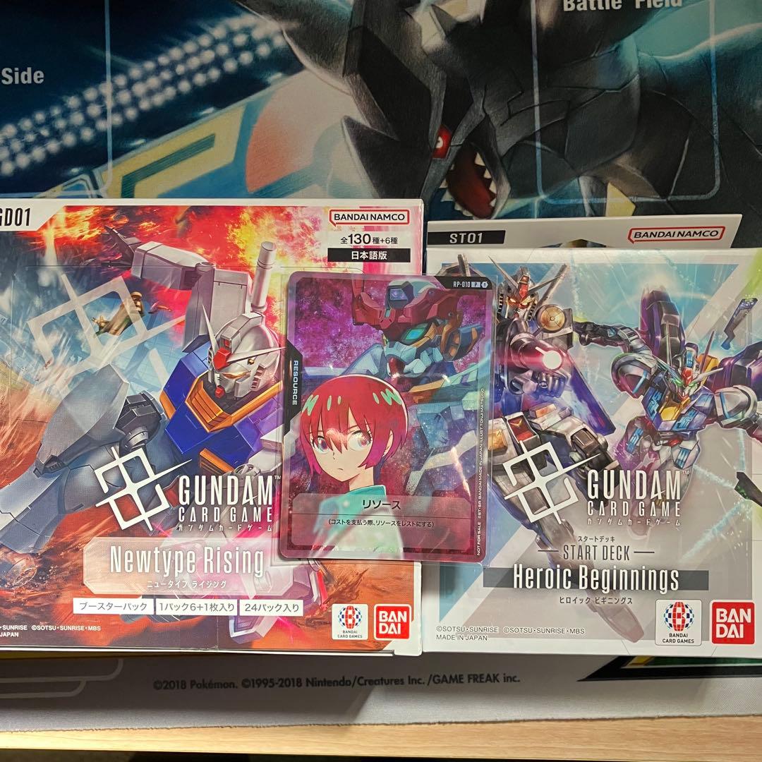 ガンダムカードゲーム　BOX、デッキ、マチュ