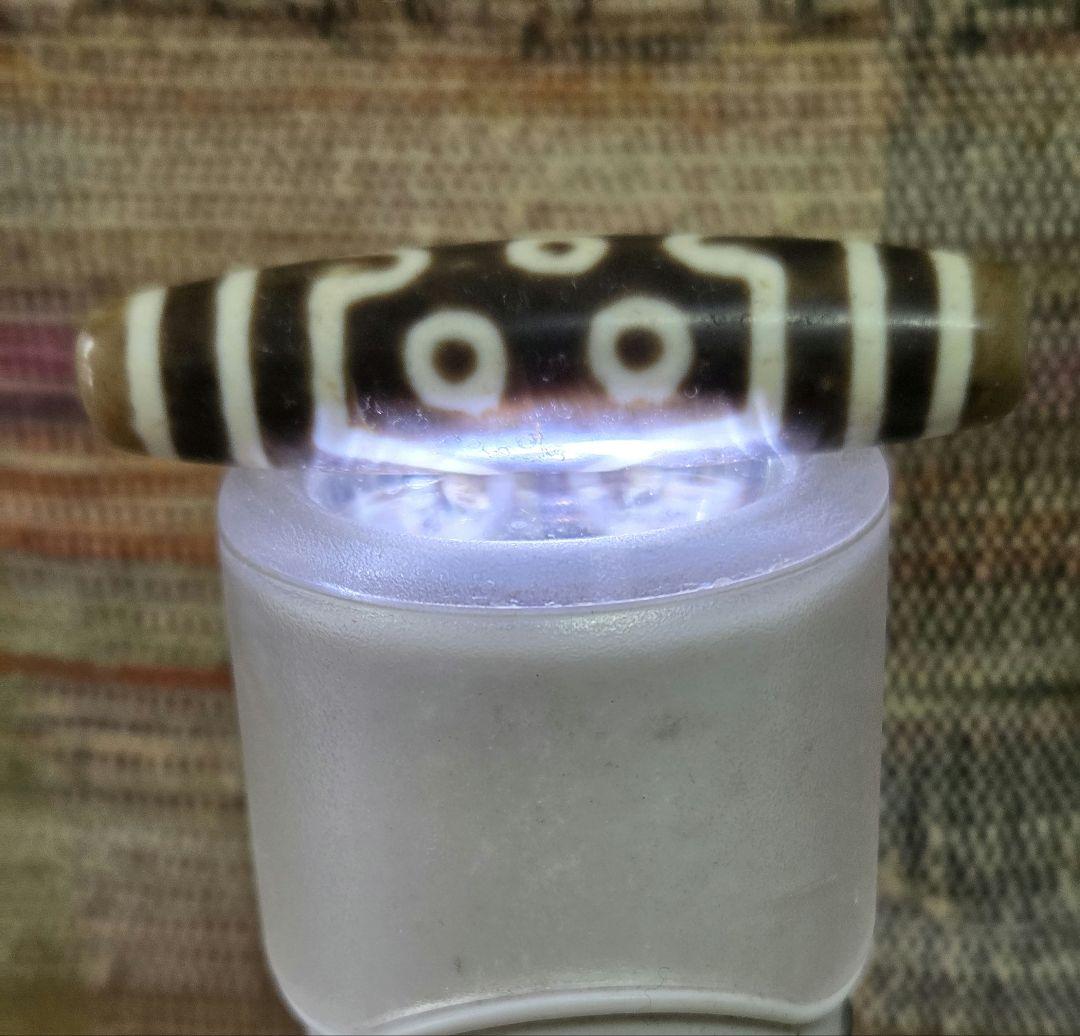 048　天珠　正統派　三眼天珠　dzibeads！