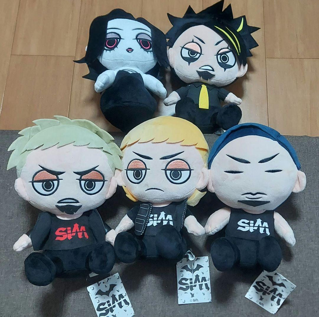 【美品】 SiM Big ぬいぐるみ ５体セット ROUND1限定