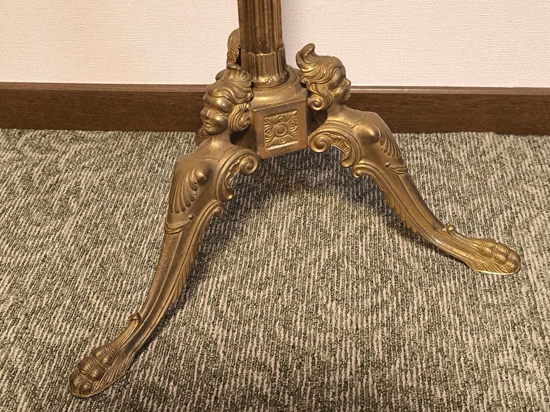 アンティーク　真鍮コートスタンド　ポールハンガー　クラシック　イタリア製