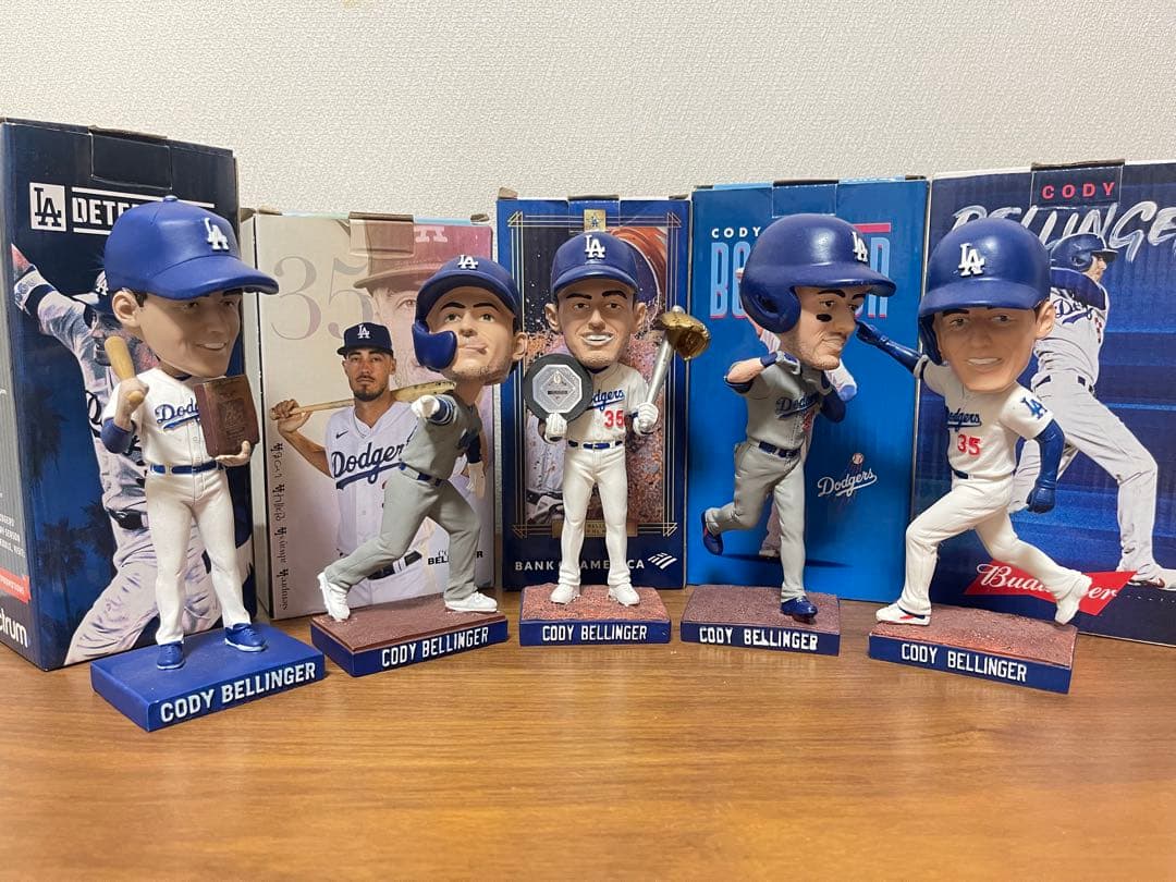 ロサンゼルスドジャース　コディ・ベリンジャー　ボブルヘッド5体セット　大谷翔平