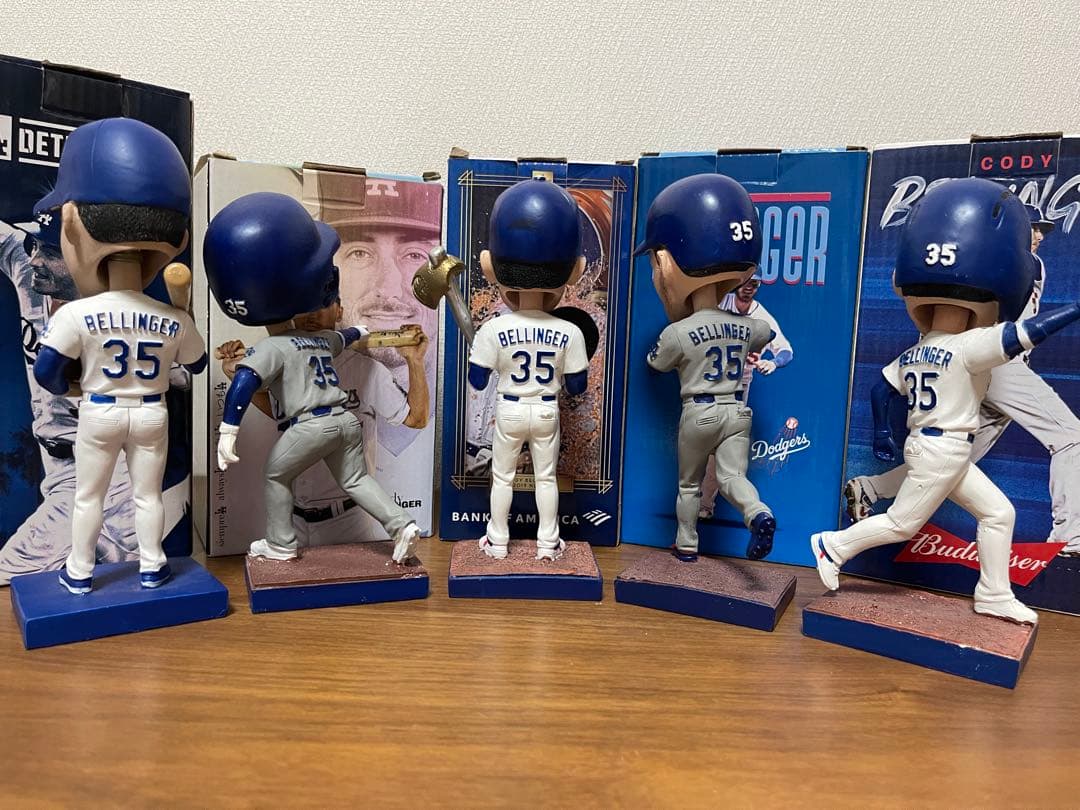 ロサンゼルスドジャース　コディ・ベリンジャー　ボブルヘッド5体セット　大谷翔平