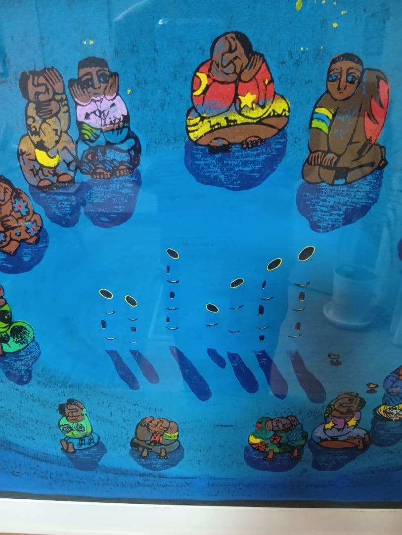 黒木郁朝　版画「風の笛」