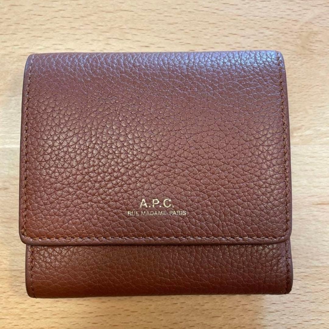 A.P.C. 折りたたみ財布　ブラウン