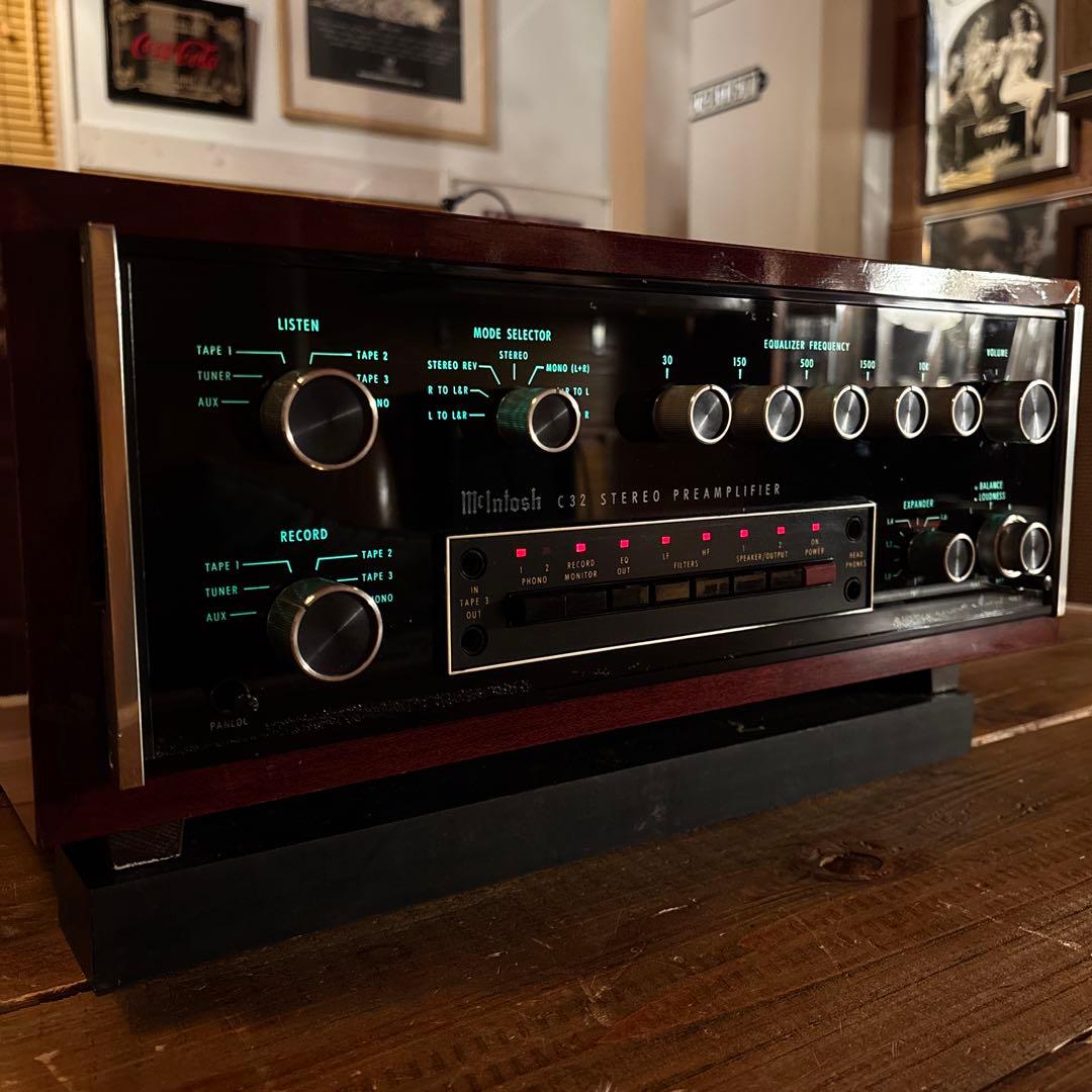 マッキントッシュC32プリアンプ当時定価¥780000