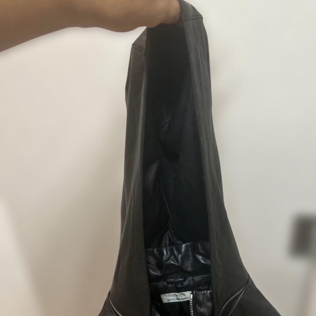 エディフィス　レザージャケット　革ジャン　ラムレザー