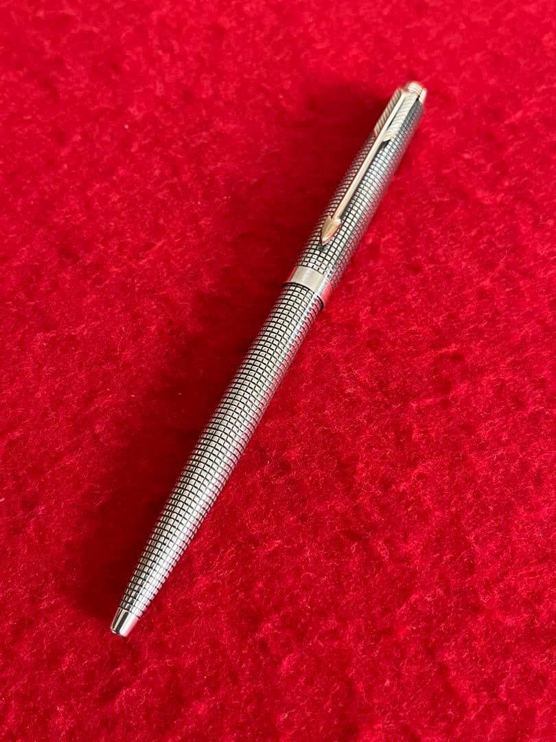 パーカー75ボールペン シズレ スターリングシルバー ❗️リフィル新品‼️