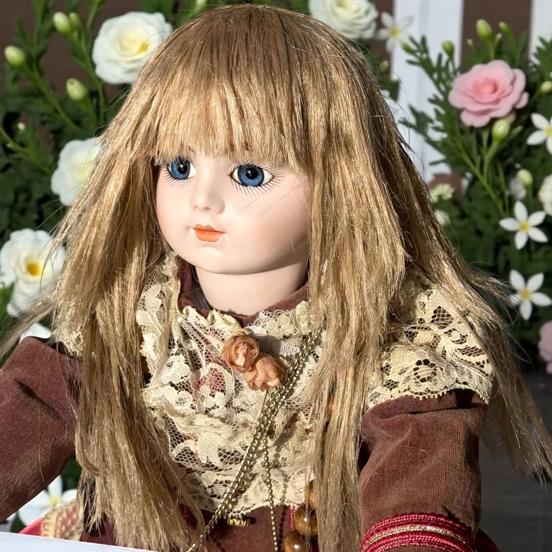 焼きみかん ビスクドール ブリュ ジュン ローズレッドドレス レッドボネ