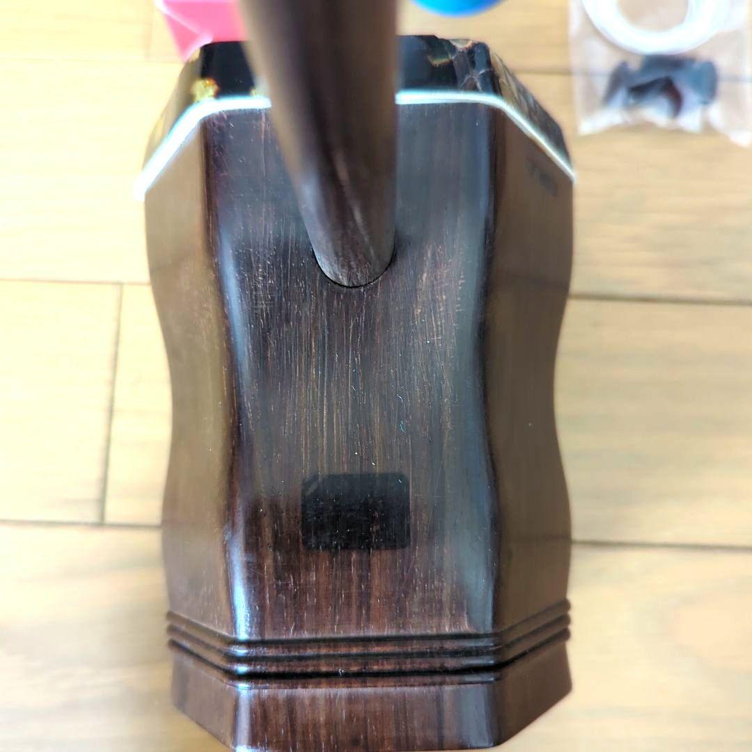 胡涵柔製作 未使用 最上級明清老紅木 回紋頭二胡7