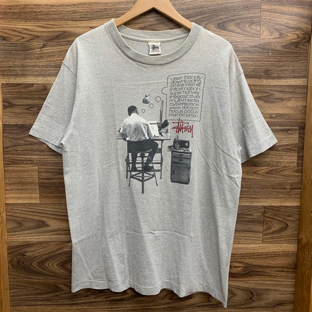 中古 90s OLD STUSSY フォトTシャツ 白タグ USA製