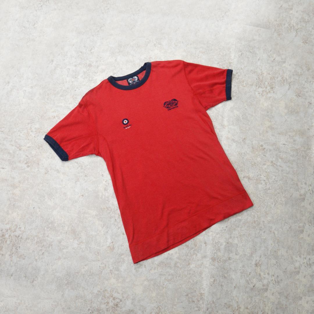 ポールスミススポーツ × アンブロ 00s リンガーTシャツ M レッド