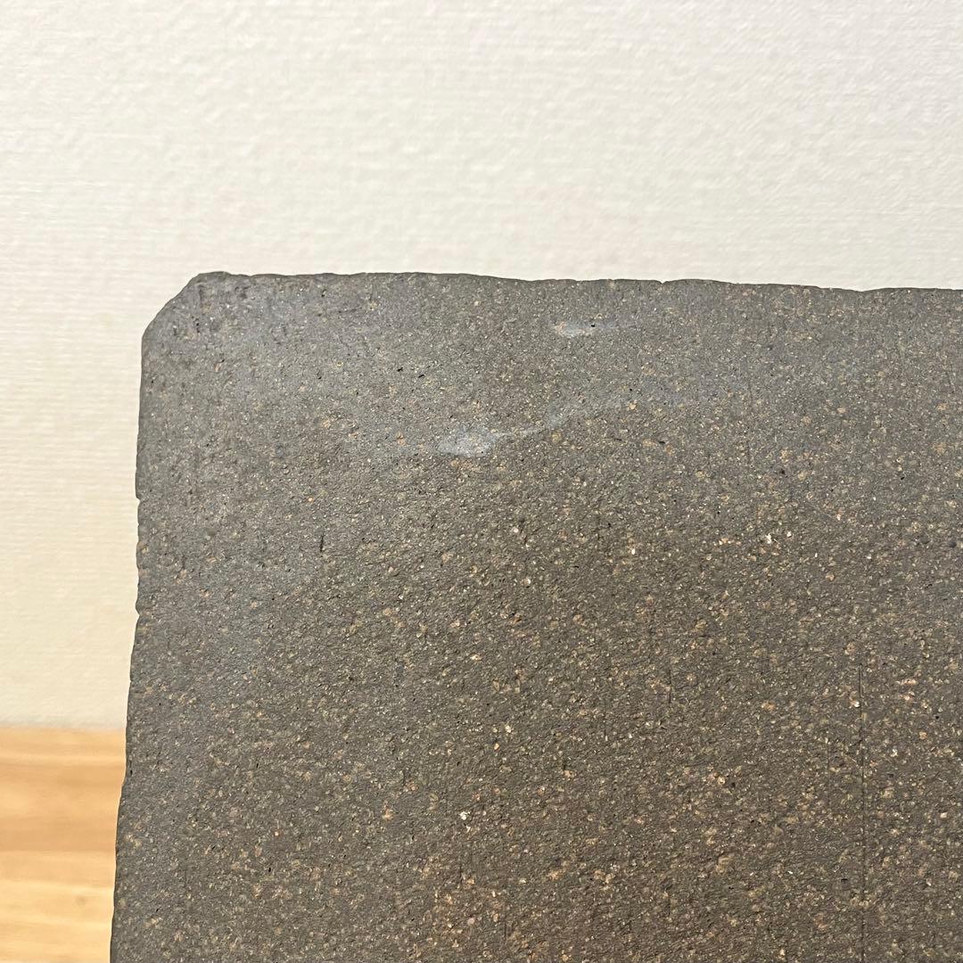 山本長左 九谷長左 飾皿 角皿 九谷焼 鹿に鳥図