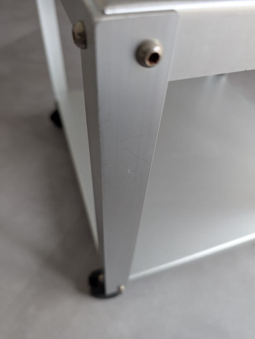 2000's 廃盤/無印良品 アルミサイドテーブルワゴン 鈴木敏彦デザイン