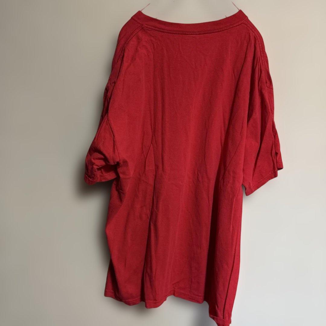 NIRVANA ニルバーナ　ロゴ　ギターTシャツ　赤　Lサイズ