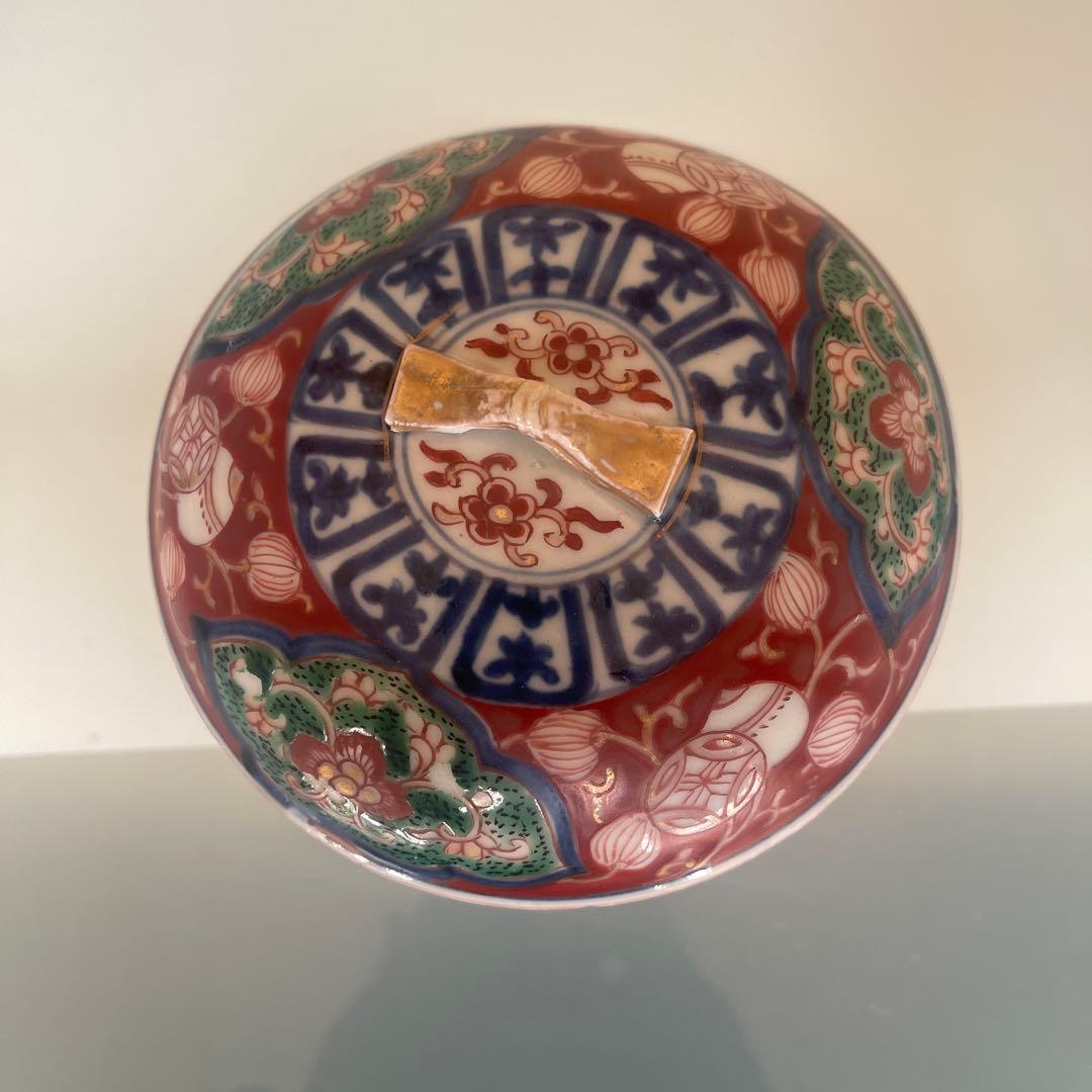 江戸　元禄　古伊万里　蓋物