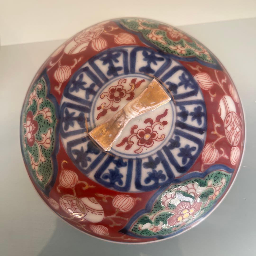 江戸　元禄　古伊万里　蓋物