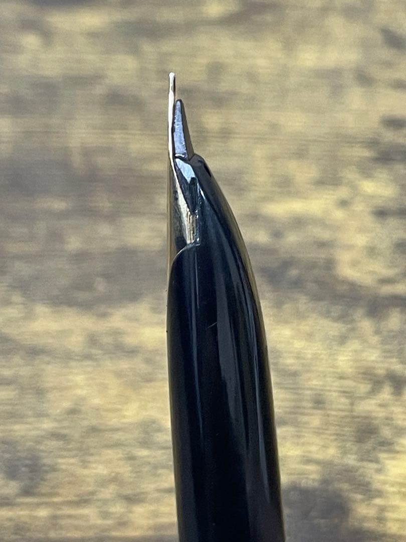 1974年製　初代カスタム　高級天然　イタヤカエデ 大型18金　万年筆　細字