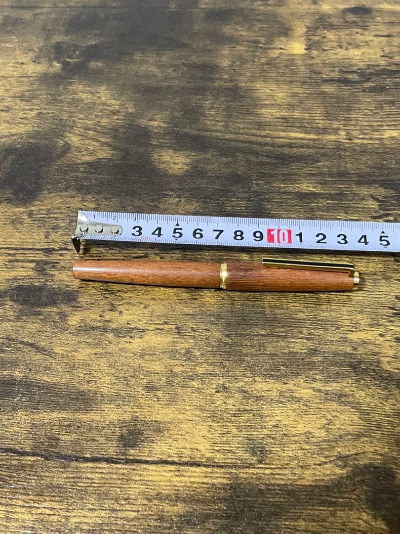 1974年製　初代カスタム　高級天然　イタヤカエデ 大型18金　万年筆　細字