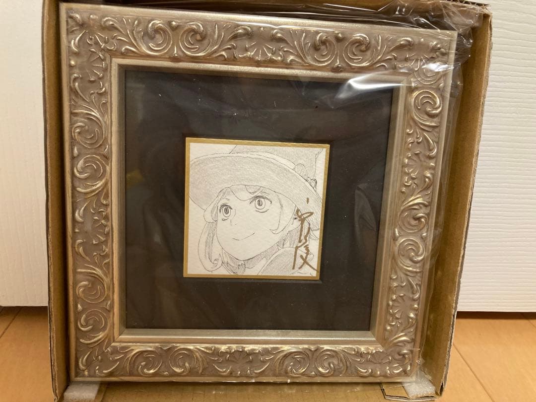 安倍吉俊　直筆イラスト色紙 サイン入り