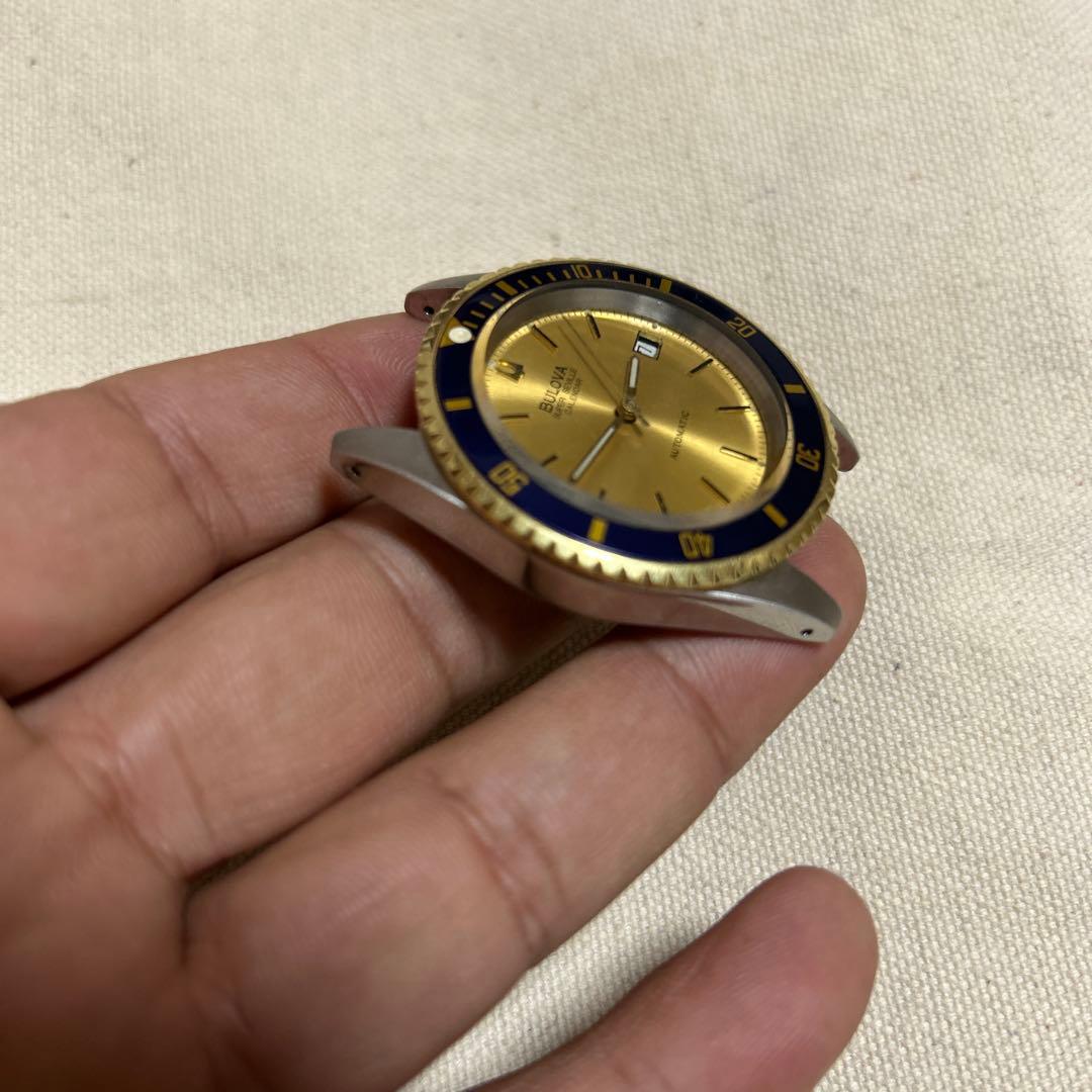 鼎*家様 Bulova 自動巻き腕時計 ゴールド/ブルー