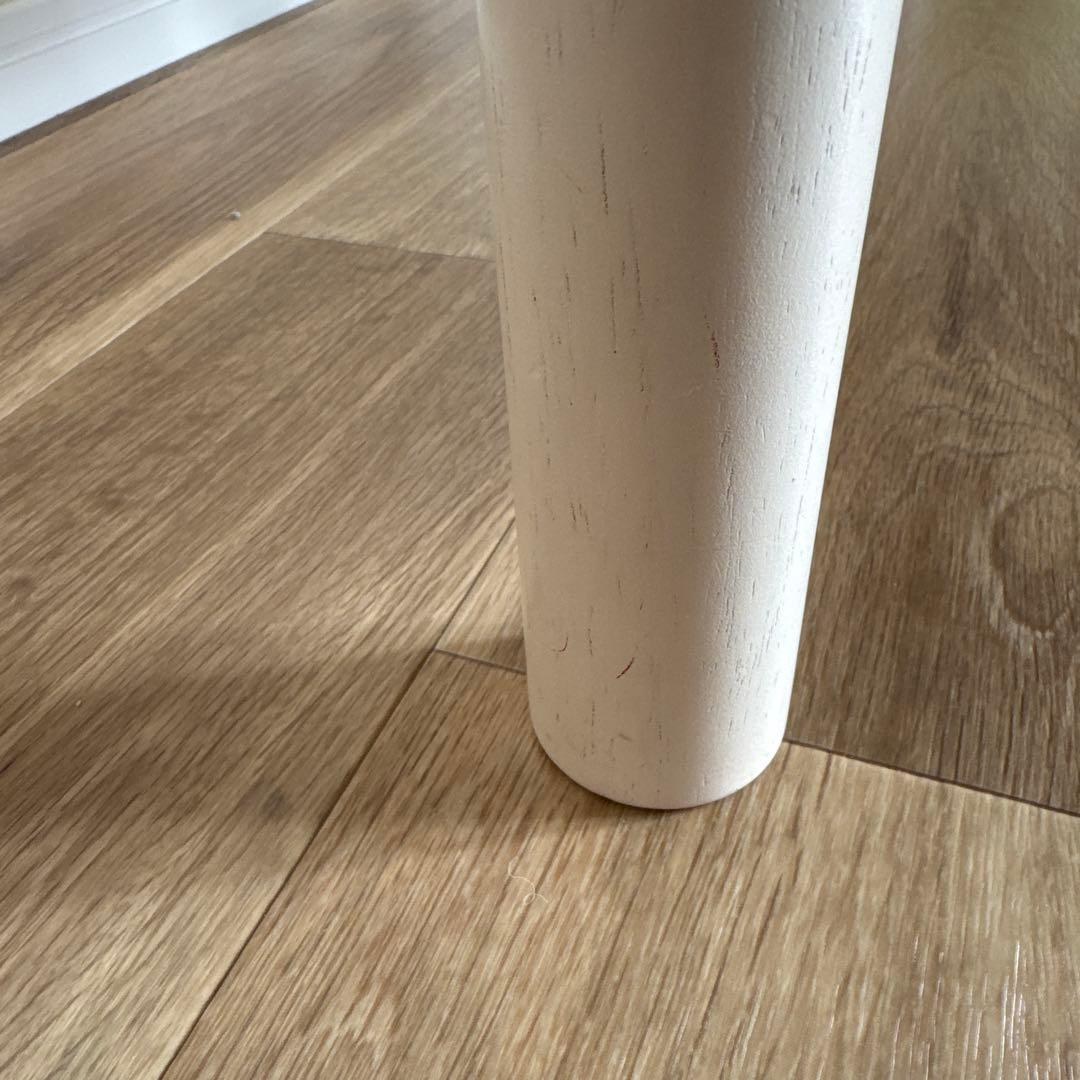 【mappy様】ニトリ こたつテーブル ホワイト 楕円形 木製脚