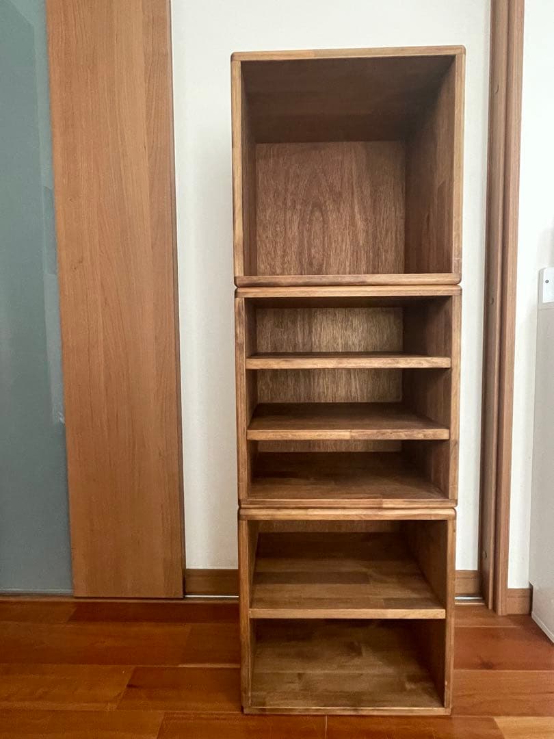 無垢材のユニットボックス⭐︎ オープンシェルフ