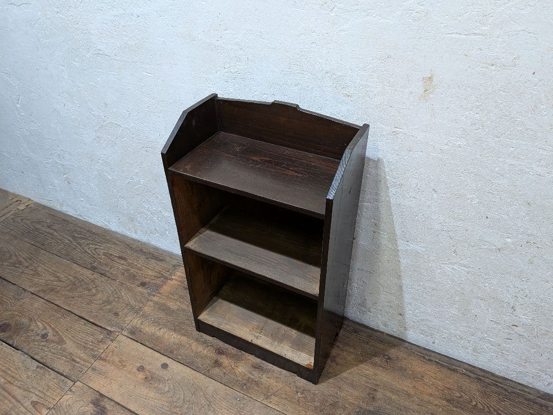 1122 ヴィンテージ　杉のオープンラック　飾り棚　収納棚　本箱　古道具　レトロ