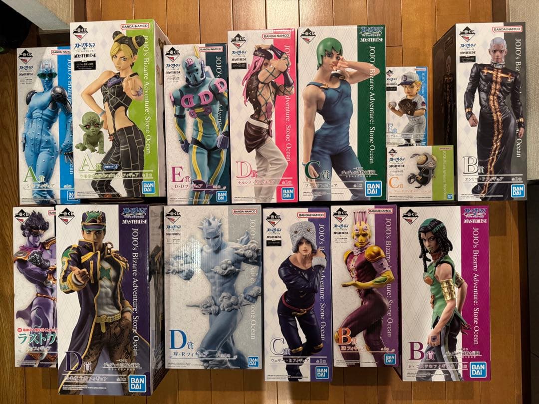 ジョジョの奇妙な冒険 第六部 ストーンオーシャン 一番くじ フィギュアセット