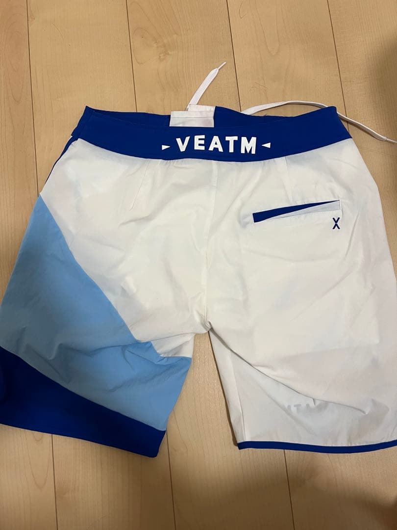 VEATM サーフパンツ L ホワイト/ブルー