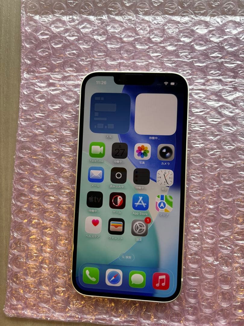 超美品 iPhone13 「バッテリー90%」128GB SIMフリー ホワイト