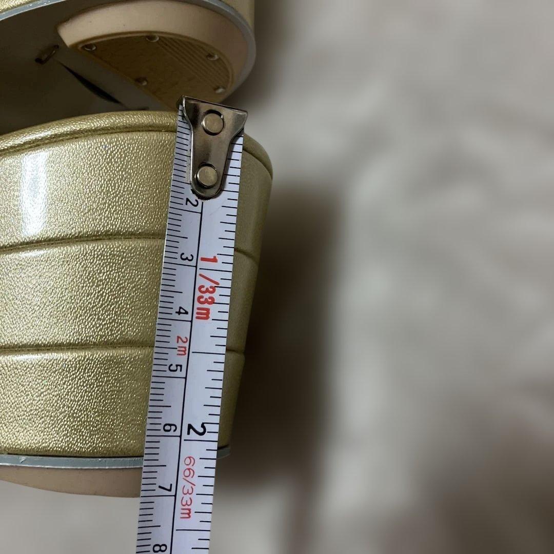 桜の花柄 和装用バッグ 草履セット　金色