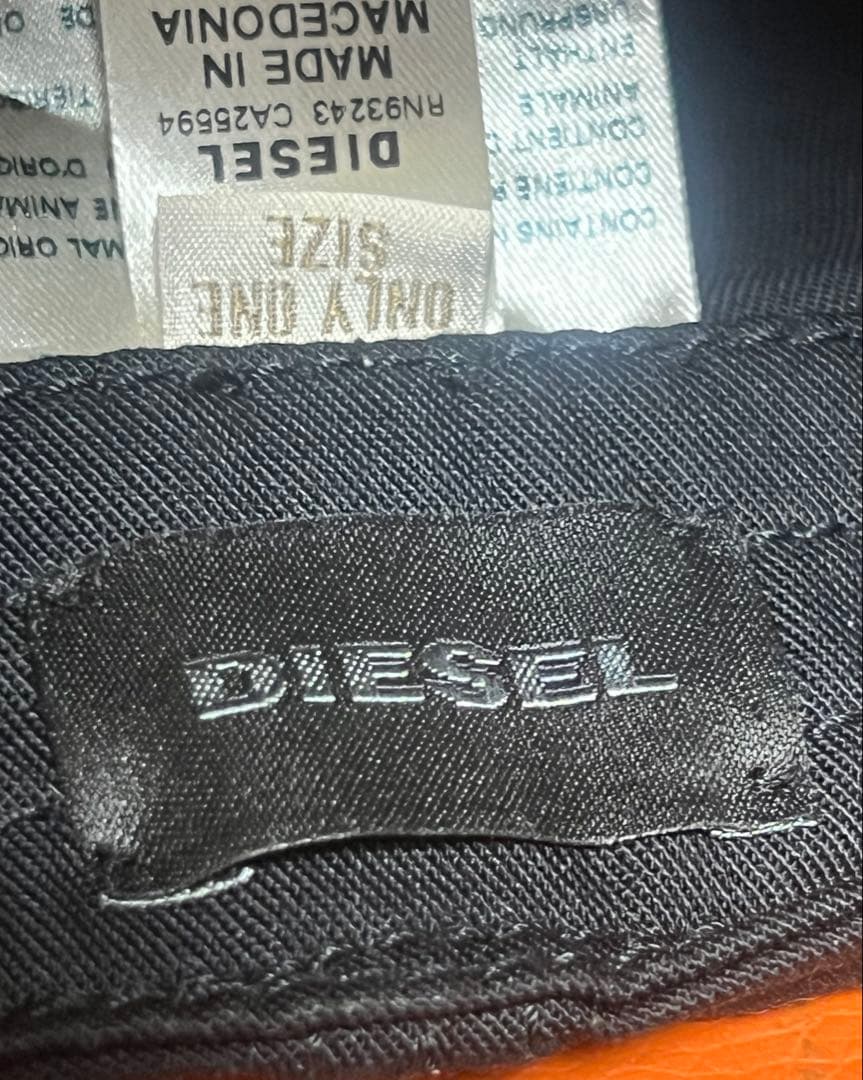 DIESEL ディーゼル　CAP ブラック　カスタムキャップ　アーカイブ