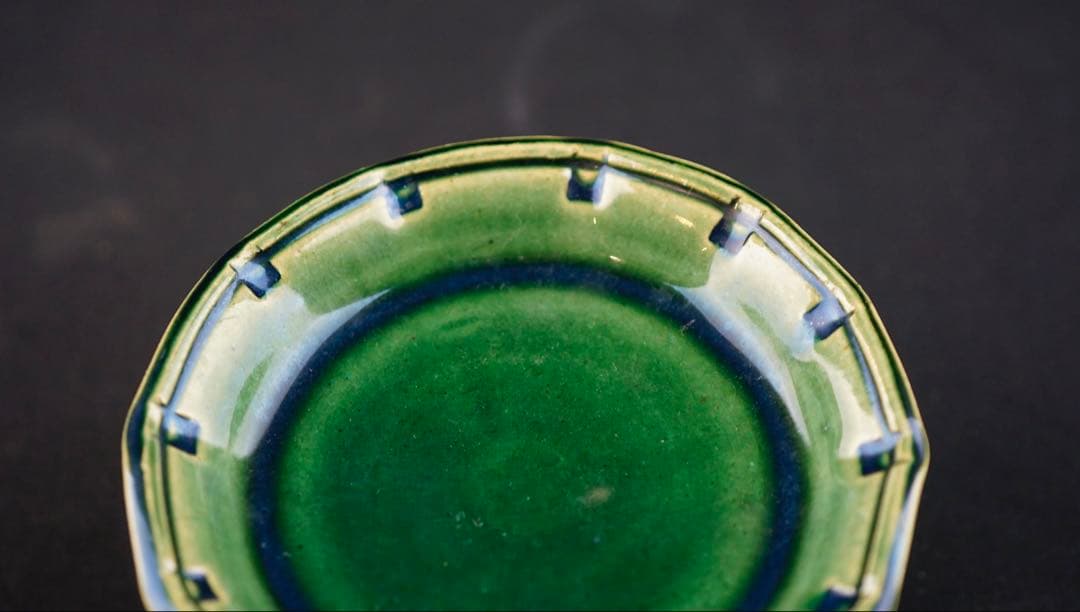 総織部高台皿 ５客揃 幸兵衛窯 加藤卓男