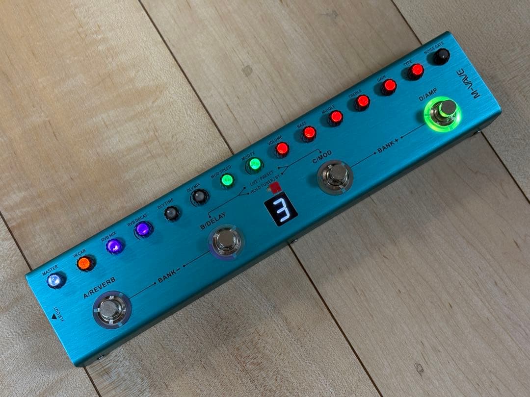 【新品同様】M-VAVE TANK-G バッテリー内蔵マルチエフェクター