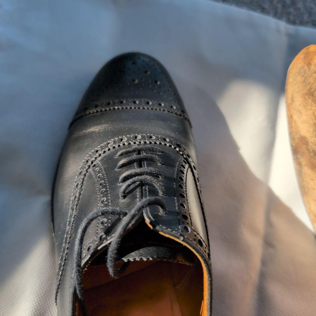 HACKETT ブラック ドレスシューズ イギリス製