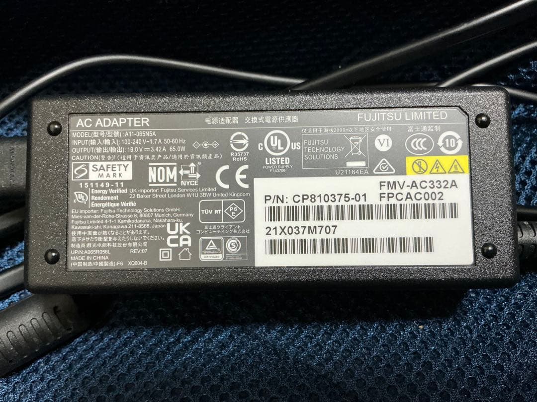 LIFEBOOK WAB/F FMVWFAB14 ノートPC 中古　送料込