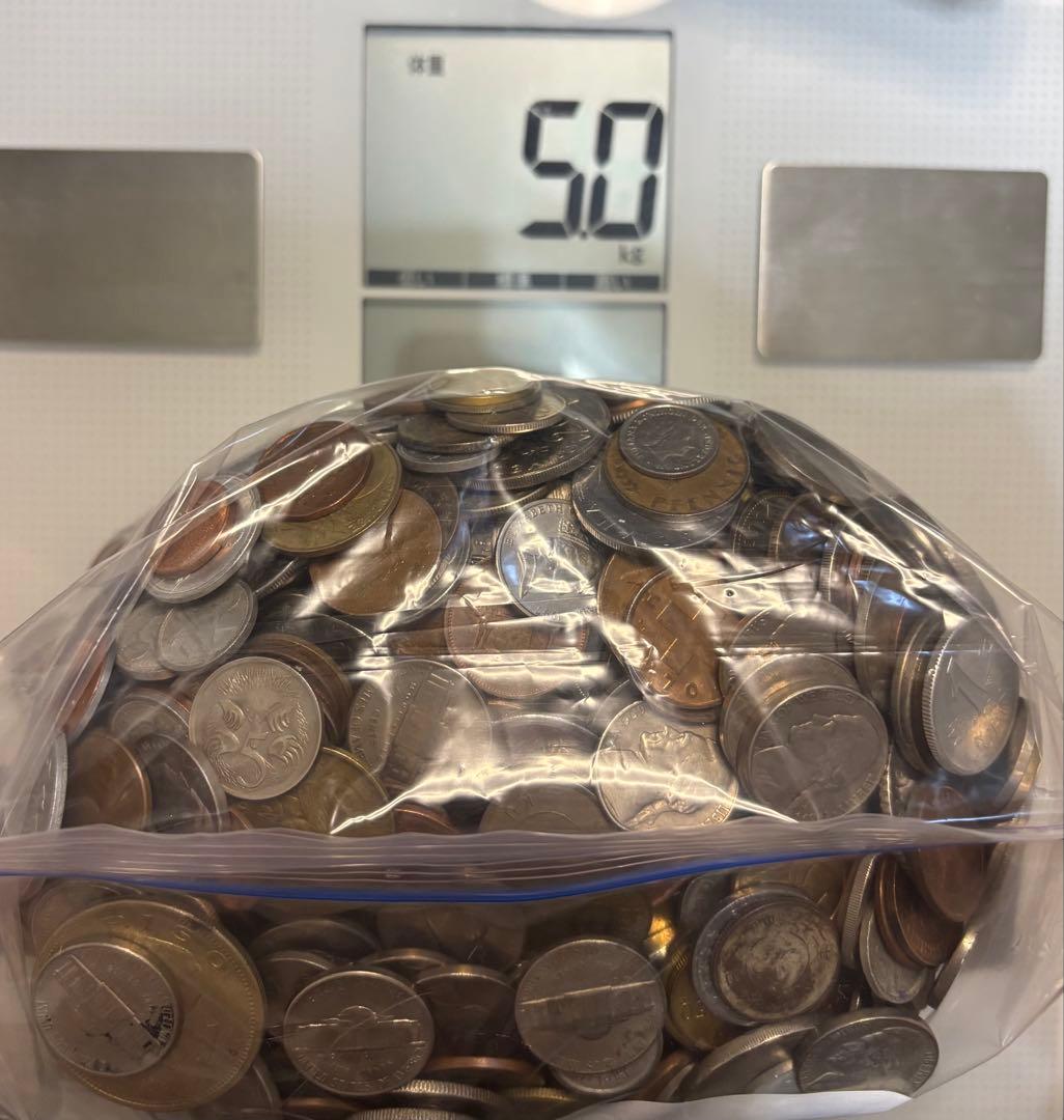 ト*国様 古銭　外国　まとめ　約5キロ